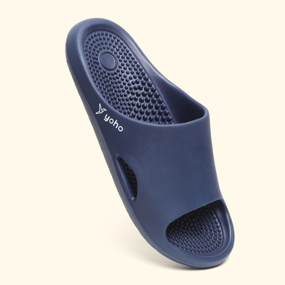yoho Men Slides(Navy , 6)