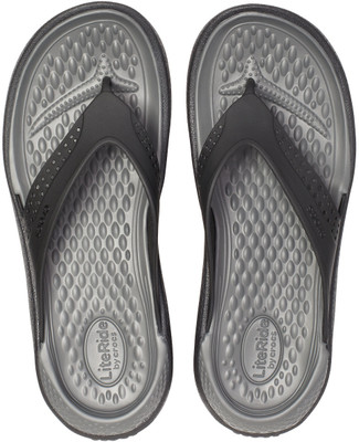 CROCS Women Literide Unisex Flip Flops(Black , 3)