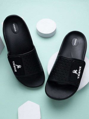 Trenz Men Slides(Black , 8)