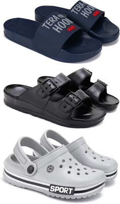 Pennen Men Slippers(Grey , 10)