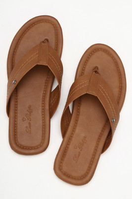 LOUIS PHILIPPE Men Flip Flops(Brown , 6)