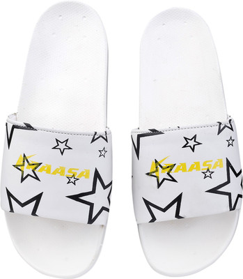 Kraasa Men Slides(White , 7)