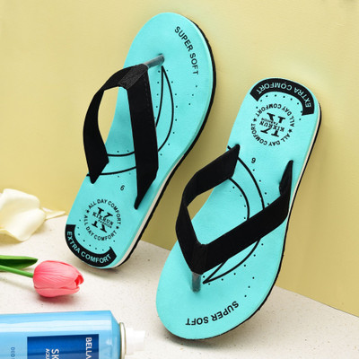 Kixrun Women Slippers(Blue , 6)
