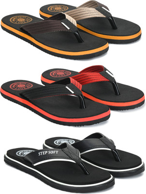 Stepsoft Men Slippers(Multicolor , 9)