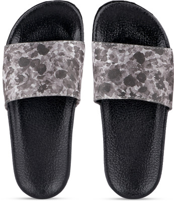 AMACLASS Women Slides(Grey , 4)