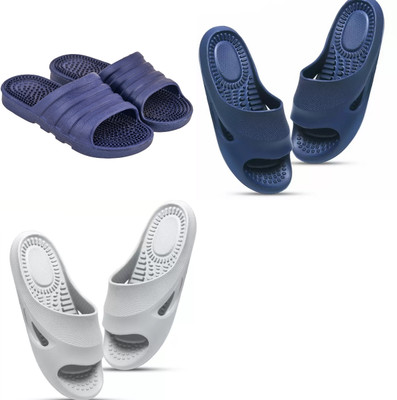 ventus Men Slippers(Grey, Blue , 9)