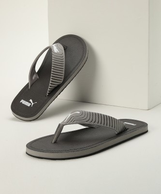 PUMA Men Flip Flops(Brown, Grey, White , 8)