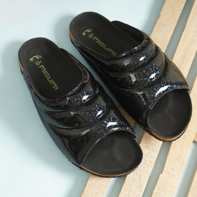 MISUMI Men Slides(Black , 3)