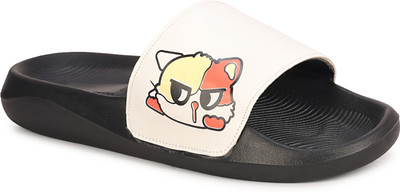 Shoe Mate Men Slides(White , 8)