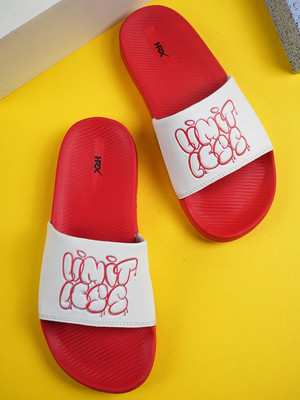 HRX by Hrithik Roshan Men Slippers(Red , 10)