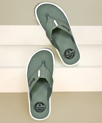 Squash Men Flip Flops(Green , 6)