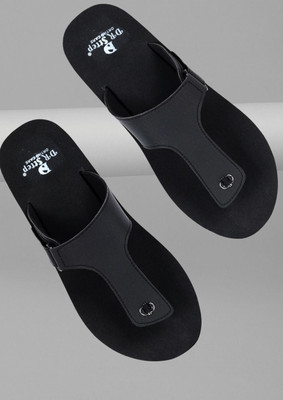 DR STTEP Men Soft Ortho Slippers for Men | Comfy Anti-Skid Flip Flops for Daily Use Flip Flops(Black , 7)