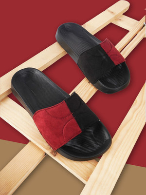 PERY-PAO Men Slides(Maroon , 10)