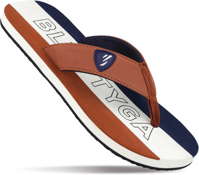 BLUE TYGA Men Flip Flops(Multicolor , 8)