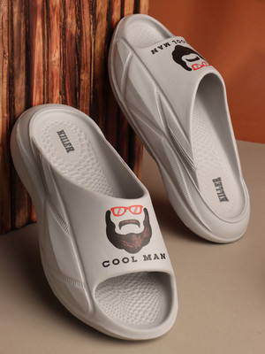 KILLER Men Slides(Grey , 10)