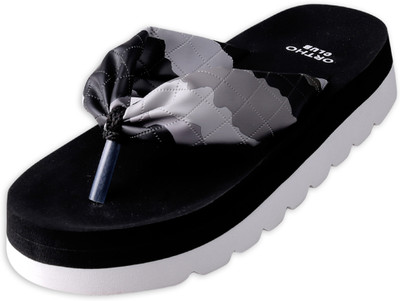 ORTHO CLUB Women Slippers(Black , 7)