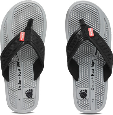 Ortho + Rest Men Slippers(Grey , 8)
