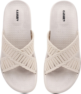 Cassiey Women Slides(Off White , 6)