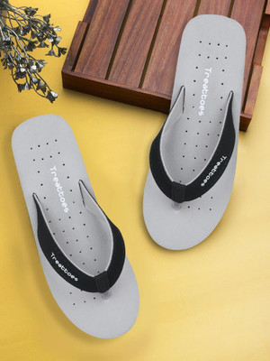 TREATTOES Women Women's House Slipper Ortho Care Dr Orthopaedic Diabetic Comfortable Slipper Flip Flops(Grey , 7)