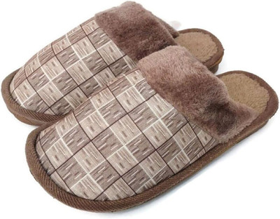 Swagify Women Slippers(Brown , 5)