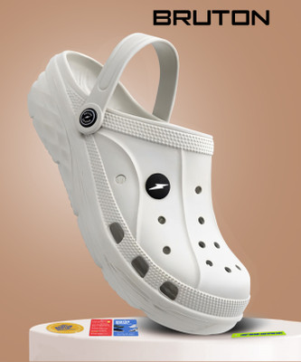 BRUTON Men Slides(White , 8)
