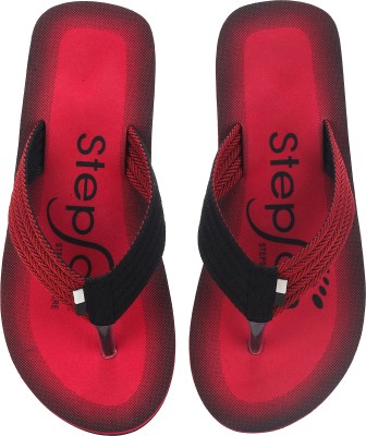 stepson Men Mens Extra Soft & Stylish Slippers Lightweight & Durable Trending Slippers Flip Flops(Red 6)