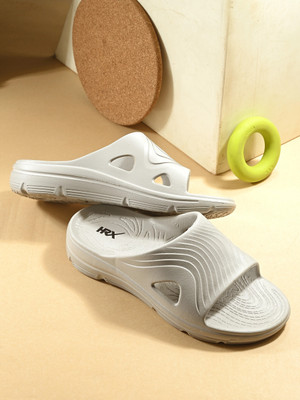 HRX by Hrithik Roshan Men Ultra-Lightweight & Flexible EVA Slip-On for All-Day Comfort Slides(Grey , 10)