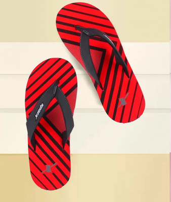 Sparx Men Slippers(Black, Red , 7)