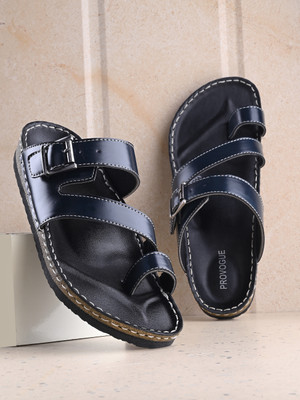 PROVOGUE Men PR20038 Lightweight Comfort Summer Trendy Premium Stylish Slippers(Blue , 9)