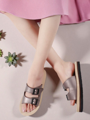 Flopsie Women Slippers(Brown , 5)