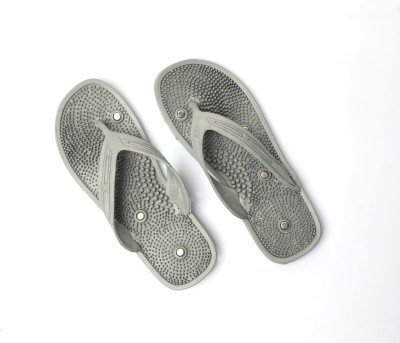 Leo Persica Men Flip Flops(Grey , 7)