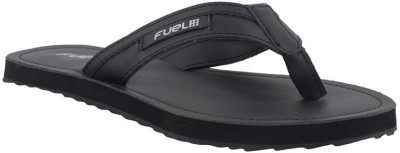 FUEL Men Flip Flops(Black , 8)