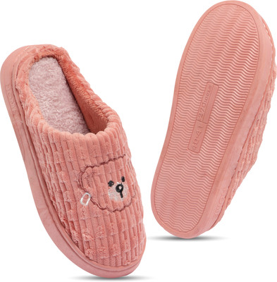 RICHMEN Women Slippers(Orange , 4)
