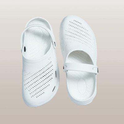 WAALK Men Flip Flops(White , 9)