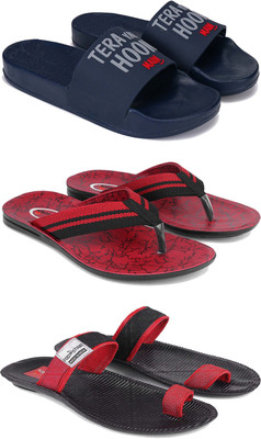 DRACKFOOT Men Slides(Red , 7)