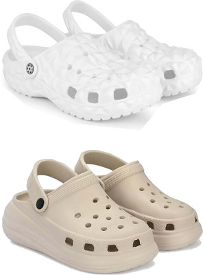 DRACKFOOT Women Slides(Beige , 8)