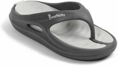 Smoothlite Men Slippers(Grey, Grey , 8)