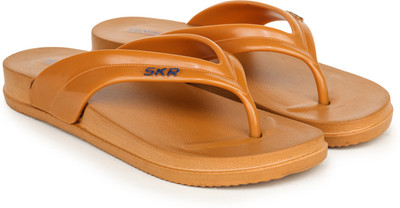 Skyultra Women Flip Flops(Brown , 6)
