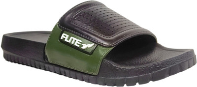 FLITE Men Slides(Black , 8)