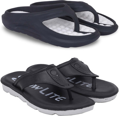 Kapani Fashion Men Slippers(Black, Black , 6)