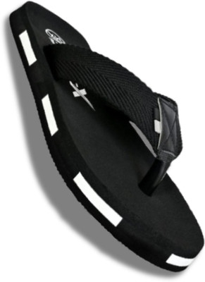 metaflex Men Flip Flops(Black , 9)