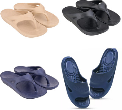 house of common Women Slides(Multicolor , 6)