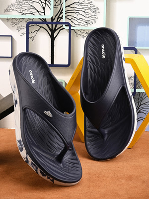 Onsole Men Flip Flops(Navy , 8)