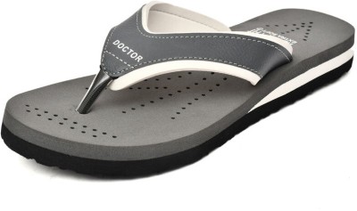 HealthFit Women Flip Flops(Grey , 8)