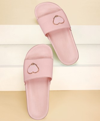 ladies hub Women Slides(Pink , 3)