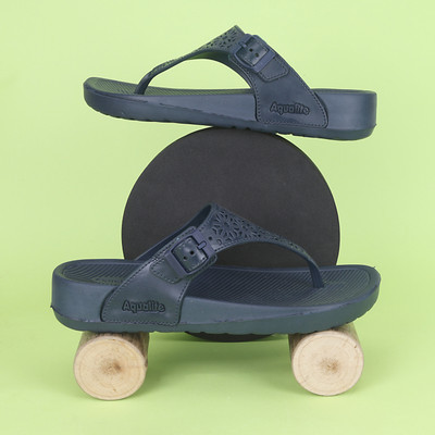 Aqualite Women Flats(Navy , 6)