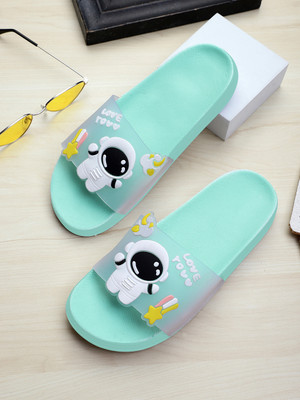 Pampy Angel Women Women Classic, Lightweight, Ultra cushion, Trendy Flipflops, Slipper, Slides Slides(Blue , 7)