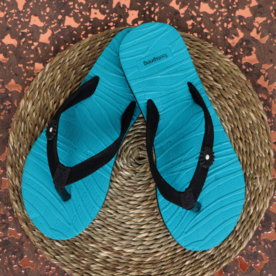 Footspring Women Slippers(Blue , 5)