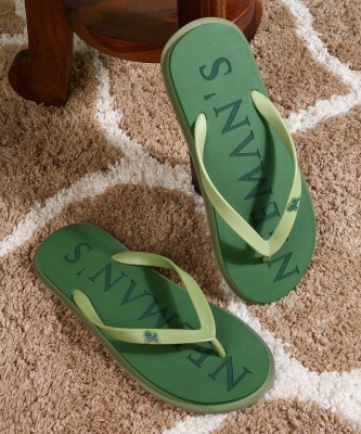 Neemans Men Flip Flops(Green , 6)