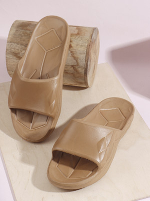 Bootco Women Slides(Beige , 4)